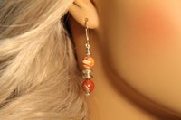 Red Jasper Earrings, Sterling Silver Earrings, Southwestern Earrings, Gemstone Earrings