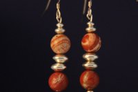 Red Jasper Earrings, Sterling Silver Earrings, Southwestern Earrings, Gemstone Earrings