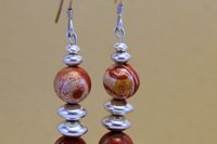 Red Jasper Earrings, Sterling Silver Earrings, Southwestern Earrings, Gemstone Earrings