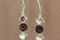 Agate Earring, Sterling Silver Earrings, Red Lightening Earrings, Long Dangle Earrings, Gemstone  Earrings, Southwestern Earrings