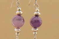 Amethyst Earrings, Sterling Silver Earrings, Sterling Silver and Amethyst Earrings, Gemstone Earrings