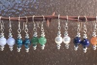Honey Tiger Eye Drop Earrings, Southwestern Earrings, Small Earrings, Sterling Silver Earrings.