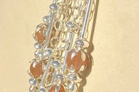 Sunstone Cascading Earrings, Sterling Silver Earrings, Long Dangle Earrings, Gemstone  Earrings, Chain Earrings