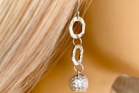 Rose Quartz Earrings, Sterling Silver Earrings, Gemstone Earrings, Sterling Silver Bezel Earrings.
