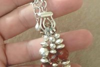 Jasper Bracelet, Sterling Silver Bracelet, Gemstone Bracelet, Multistrand, Adjustable Bracelet