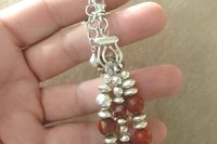 Jasper Bracelet, Sterling Silver Bracelet, Gemstone Bracelet, Multistrand, Adjustable Bracelet