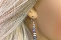 Gemstone Earrings, Sterling Silver Earrings, Blue Lace Agate, Crazy Lace Agate Earrings, Botswana Agate Earrings, Southwestern Earrings
