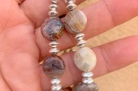 Agate Bracelet, Laguna Lace Agate Bracelet, Gemstone Bracelet, Sterling Silver Bracelet