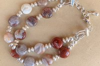 Sky Eye Jasper Bracelet, Sterling Silver Bracelet, Gemstone Bracelet, Adjustable Bracelet