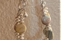 Sky Eye Jasper Bracelet, Sterling Silver Bracelet, Gemstone Bracelet, Adjustable Bracelet