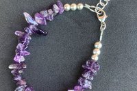 Gemstone Chip Bracelets, Sterling Silver Bracelets, Gemstone Chip and Nugget  Bracelets, Adjustable Bracelets