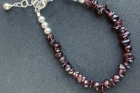 Gemstone Chip Bracelets, Sterling Silver Bracelets, Gemstone Chip and Nugget  Bracelets, Adjustable Bracelets