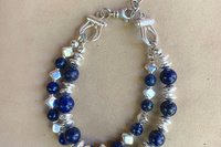 Gemstone Bracelet, Sterling Silver Bracelet, Red Lightening Agate Bracelet, Adjustable, Multistrand Bracelet
