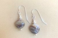 Lapis Lazuli Earrings, Sterling Silver Earrings, Gemstone Earrings, Minimalist Earrings