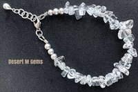 Gemstone Chip Bracelets, Sterling Silver Bracelets, Gemstone Chip and Nugget  Bracelets, Adjustable Bracelets