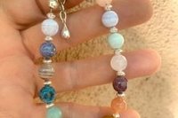 Mixed Gemstone Bracelet, Sterling Silver Bracelet, Multicolored Gemstone Bracelet, Minimalist Bracelet