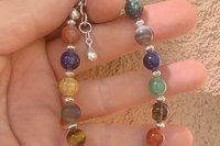 Mixed Gemstone and Sterling Silver Bracelet, Multi-Gemstone Bracelet, Sterling Silver Bracelet, Mixed Stone Bracelet