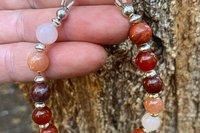 Mixed Gemstone Bracelet, Sterling Silver  Bracelet, Multi Gemstone Beaded Bracelet
