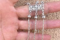 Multistrand Silver Bracelet, Hill Tribe Fine Silver, Beaded Bracelet, Gift for Her, Dainty Bracelet