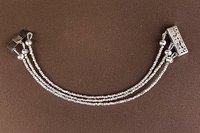 Multistrand Silver Bracelet, Hill Tribe Fine Silver, Beaded Bracelet, Gift for Her, Dainty Bracelet