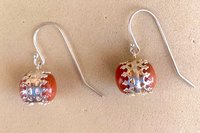 Rose Quartz Earrings, Sterling Silver Earrings, Gemstone Earrings, Sterling Silver Bezel Earrings.