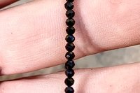 Tourmaline Necklace, Multicolored and Black 16” Tiny Tourmaline Necklace, Faceted Gemstone Necklaces