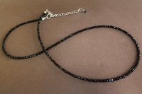 Tourmaline Necklace, Multicolored and Black 16” Tiny Tourmaline Necklace, Faceted Gemstone Necklaces