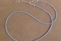 Faceted Gemstone Necklaces, Dainty Beaded Necklaces, Minimalist Jewelry