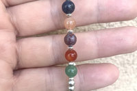 Multi Gemstone Bracelet, Sterling Silver Bracelet, Stacking Bracelet, Minimalist Jewelry