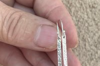 Turquoise Earrings, Sterling Silver Dainty Earrings, Dangle Earrings