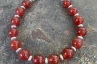 Carnelian Bracelet, Sterling Silver Bracelet, Gemstone Bracelet, Gift for Her