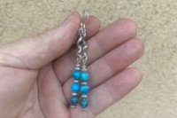 Blue Crazy Lace Agate Earrings, Sterling Silver Earrings, Gemstone Earrings