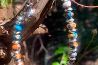 Kingman Turquoise, Spiny Oyster Shell, Bronze and Sterling Silver Bracelet, Southwestern Bracelet