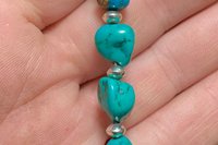 Turquoise Southwestern Style Necklace, Spiny Oyster and Sterling Silver Necklace, Statement Jewelery