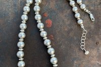 Turquoise Southwestern Style Necklace, Spiny Oyster and Sterling Silver Necklace, Statement Jewelery