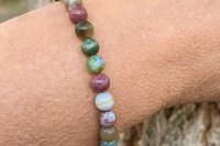 Ocean Jasper Bracelet, Sterling Silver Bracelet, Minimalist Bracelet