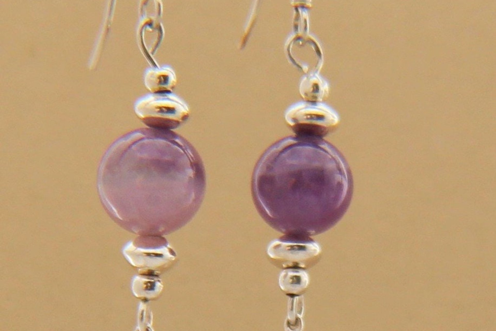 Amethyst Earrings, Sterling Silver Earrings, Sterling Silver and Amethyst Earrings, Gemstone Earrings