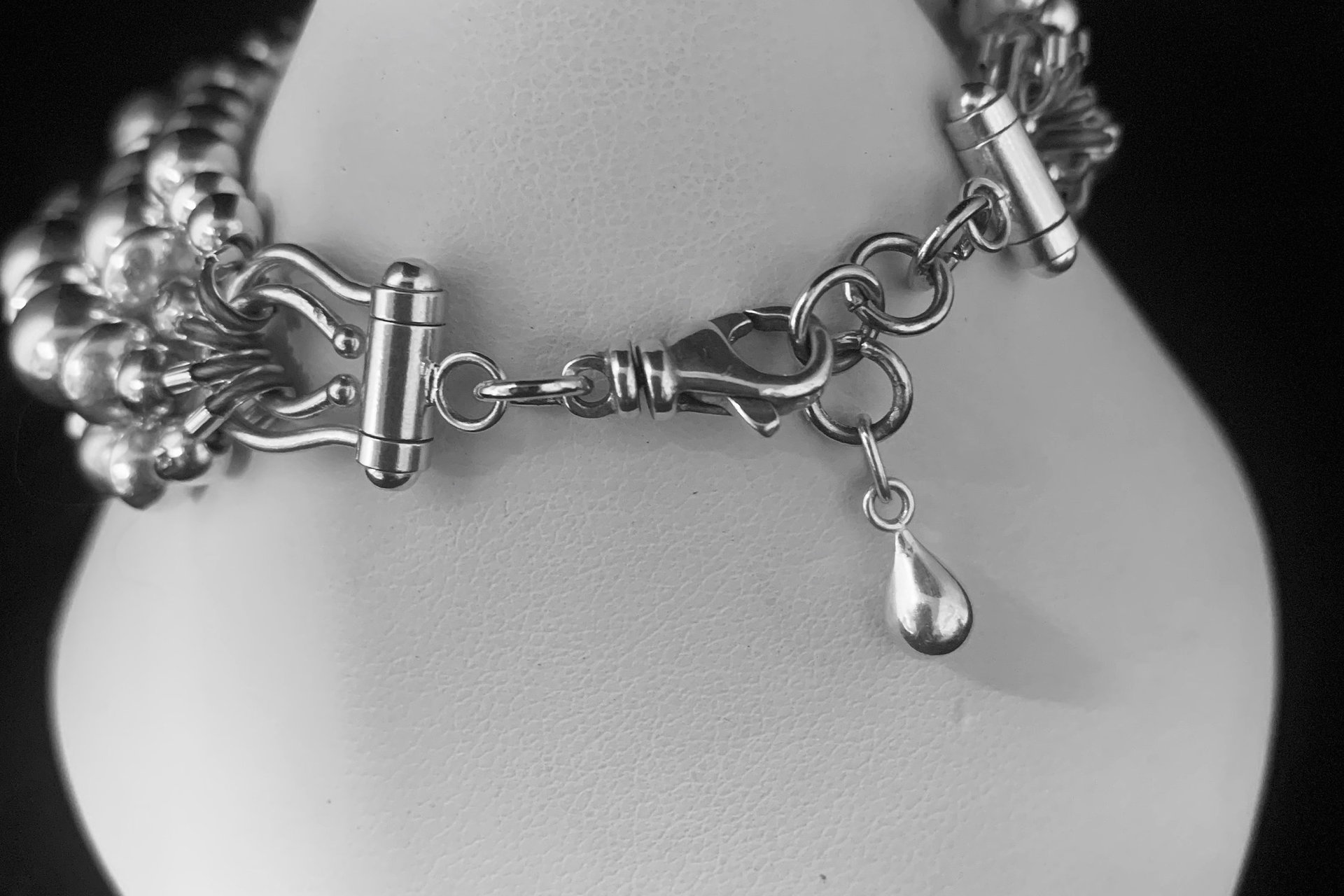 Sterling Silver Bracelet, Southwestern Bracelet, Adjustable  Bracelet, Multi-Strand Bracelet, Beaded Silver Bracelet