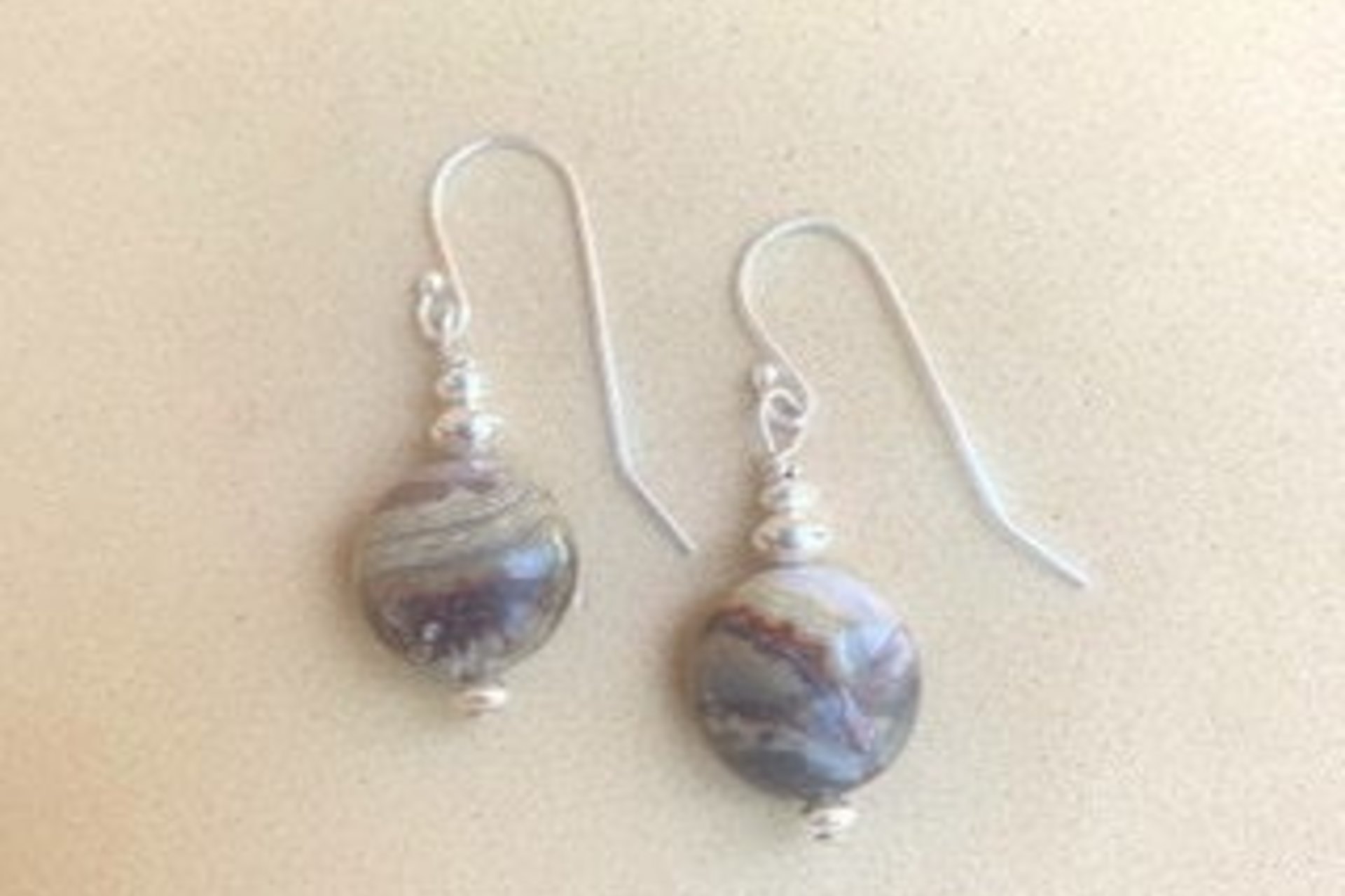 Lapis Lazuli Earrings, Sterling Silver Earrings, Gemstone Earrings, Minimalist Earrings