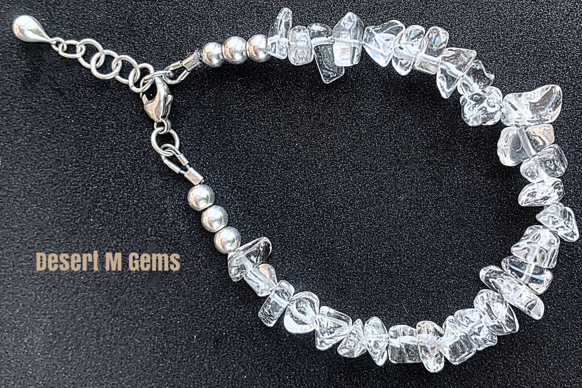 Gemstone Chip Bracelets, Sterling Silver Bracelets, Gemstone Chip and Nugget  Bracelets, Adjustable Bracelets