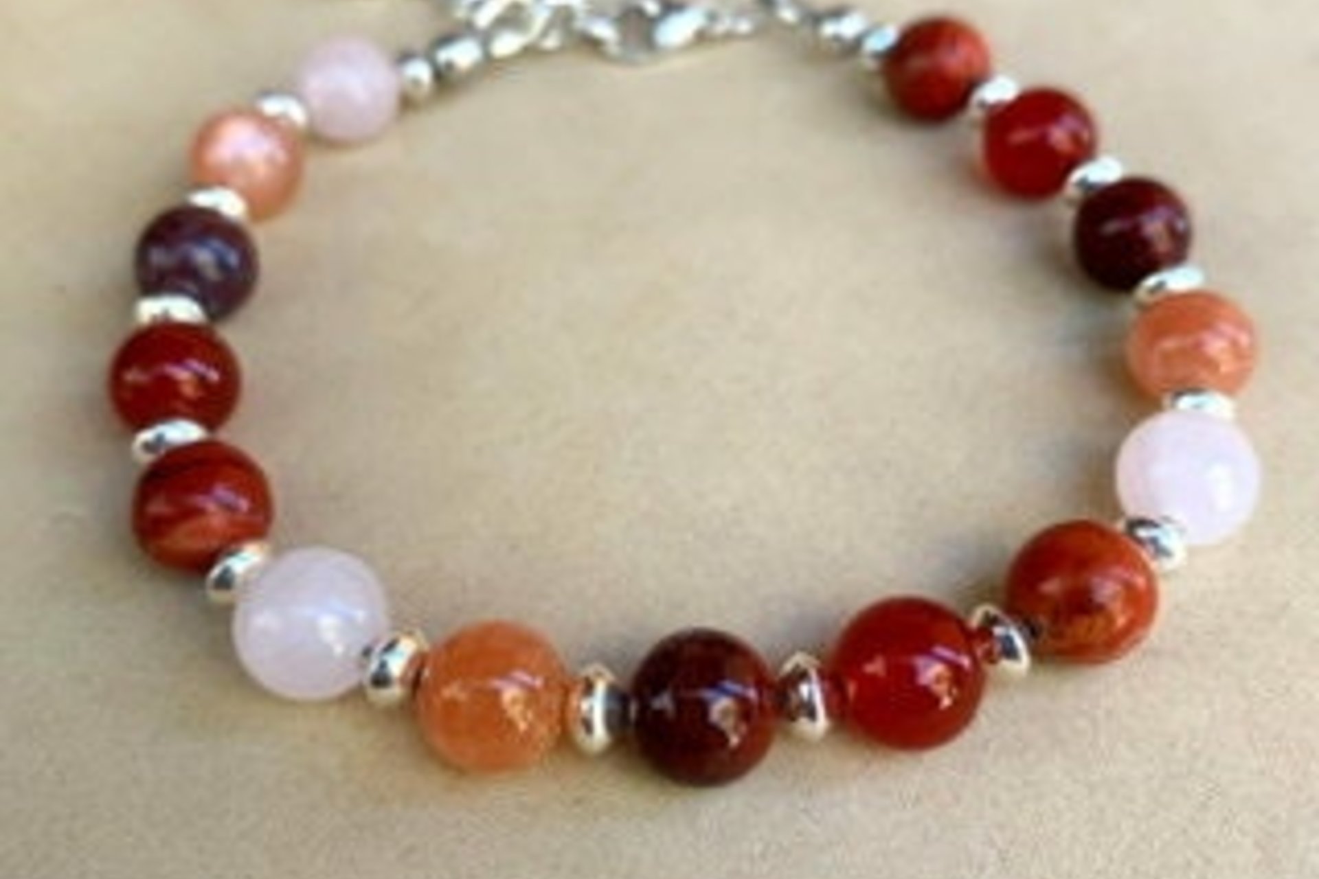 Mixed Gemstone Bracelet, Sterling Silver Bracelet, Blue Gemstone Bracelet