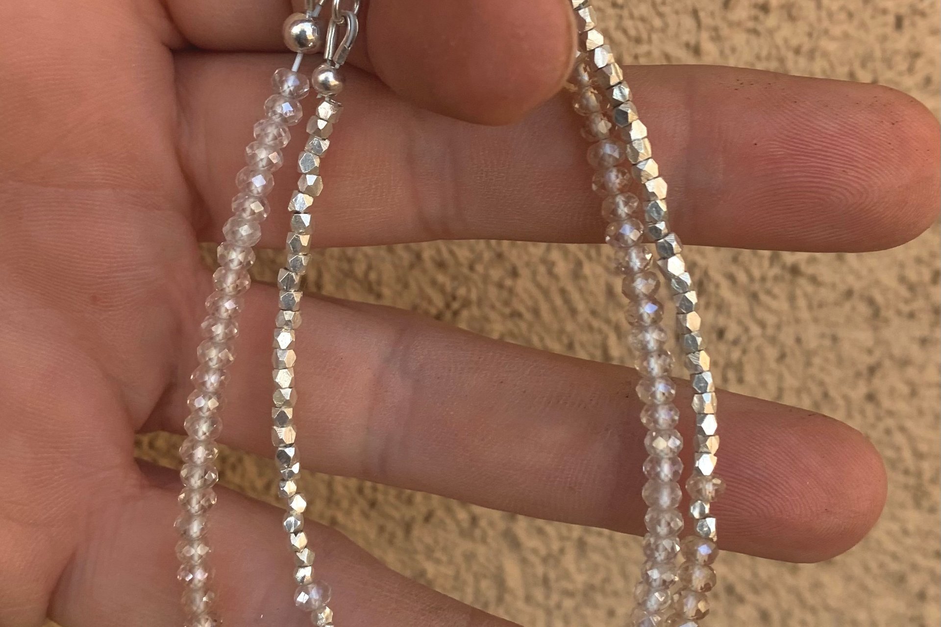Imperial Topaz Bracelet, Sterling and Fine Silver Bracelet, Dainty Gemstone Bracelet