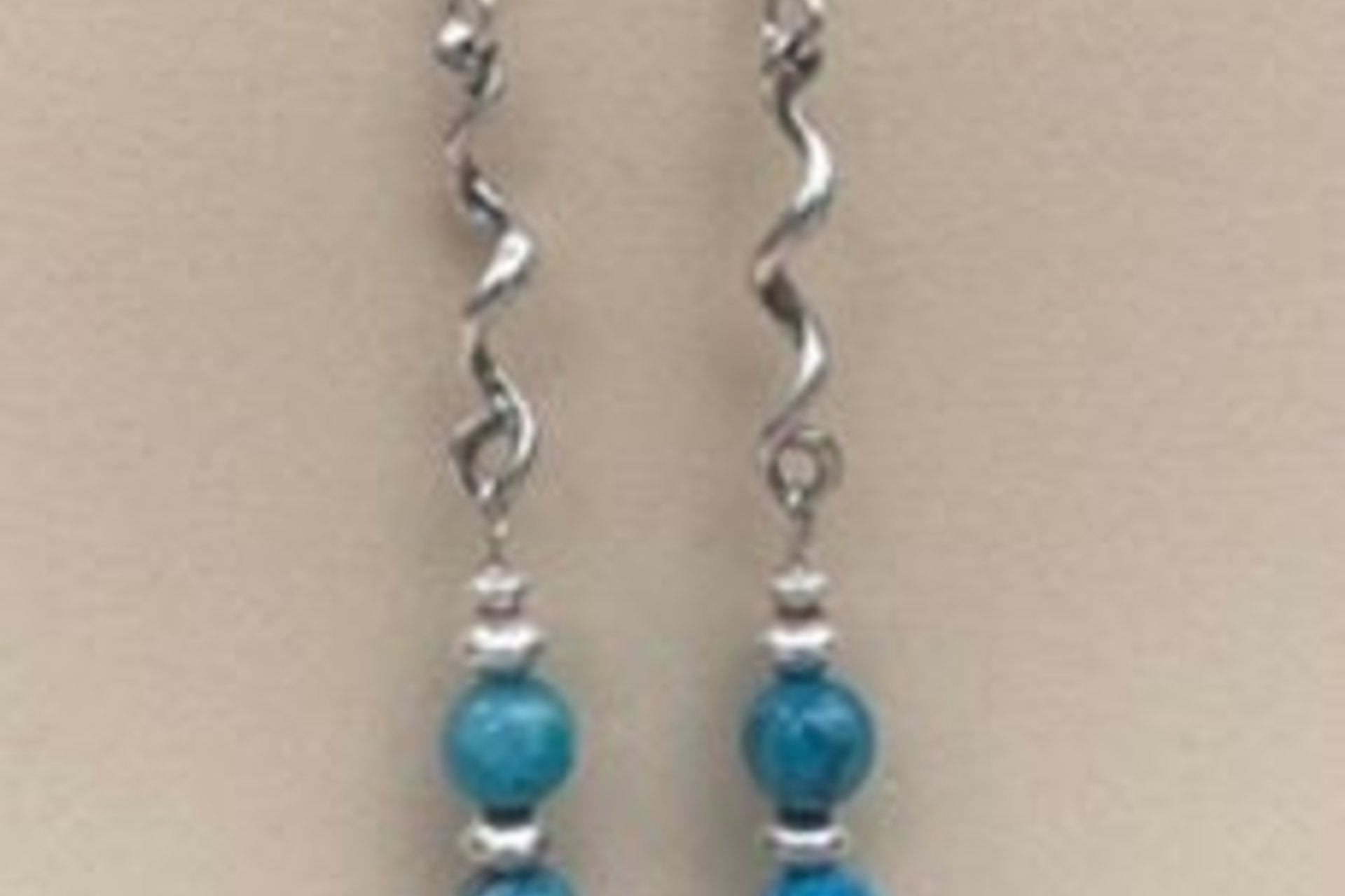 Blue Crazy Lace Agate Earrings, Sterling Silver Earrings, Gemstone Earrings