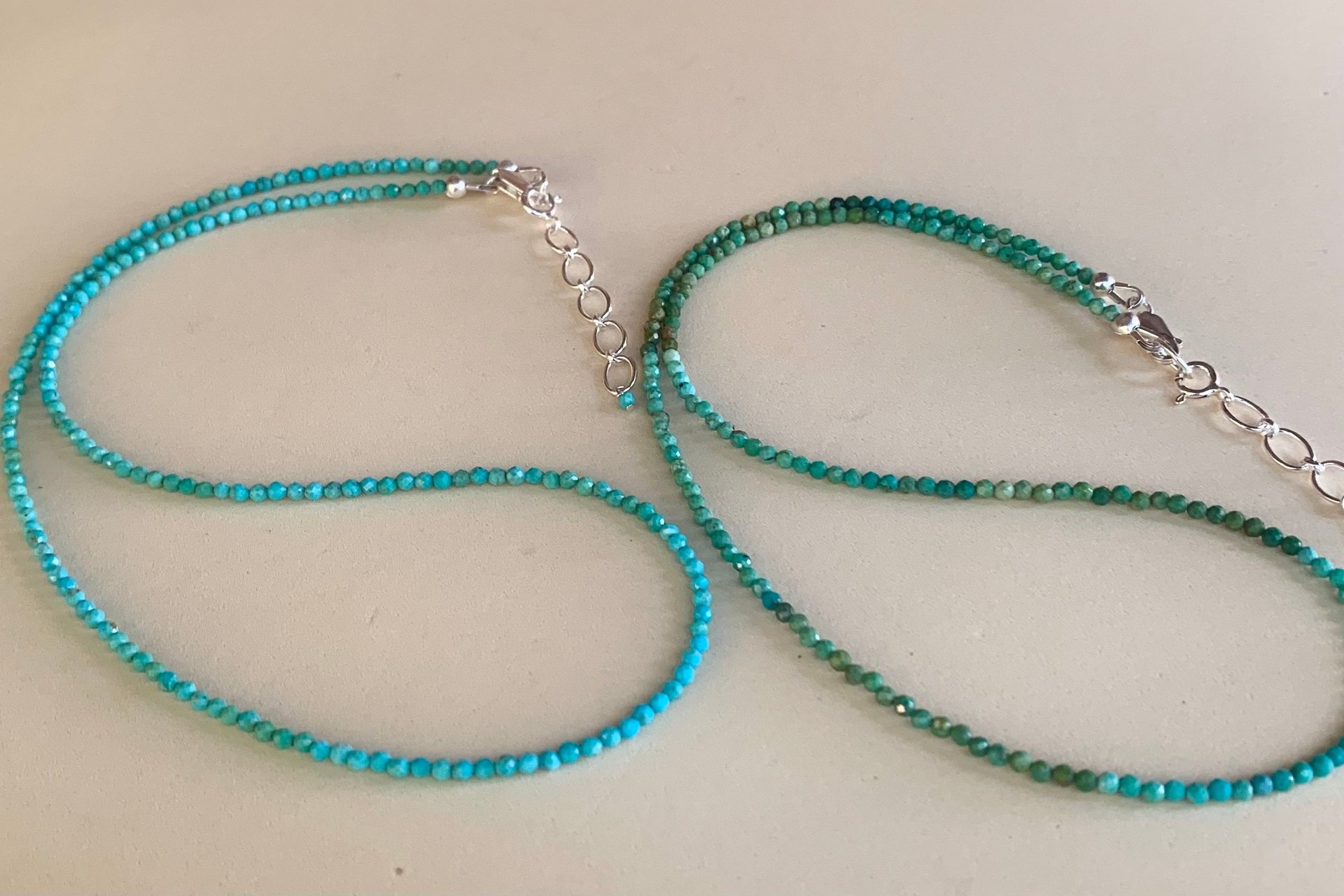 Dainty Turquoise Necklace, Layering Necklace, Turquoise and Sterling Silver Necklace