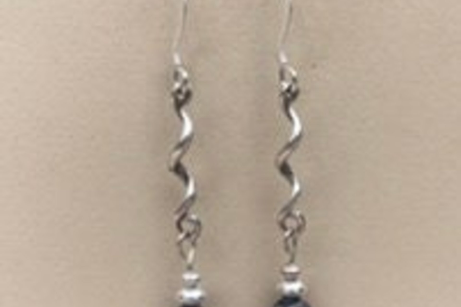 Blue Crazy Lace Agate Earrings, Sterling Silver Earrings, Gemstone Earrings
